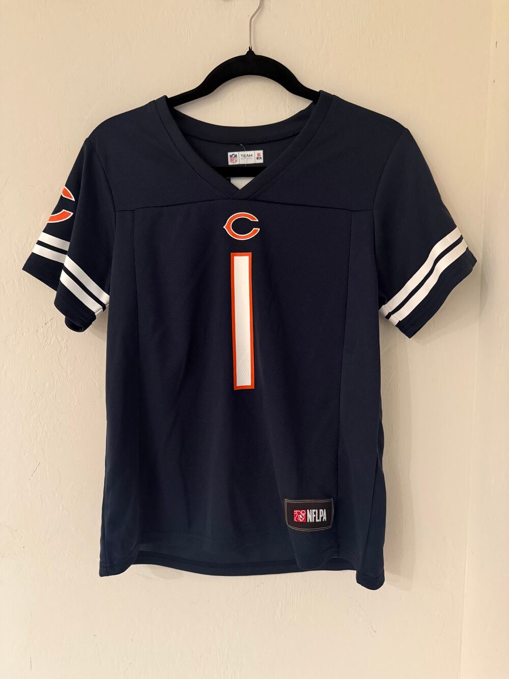 Chicago Bears Women's Justin Fields NFL Team Apparel Jersey Shirt Size Small NWT